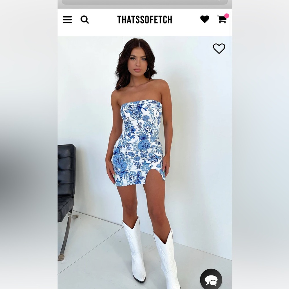 That’s So Fetch CHARMS DRESS - BLUE FLORAL.  Brand new never worn.